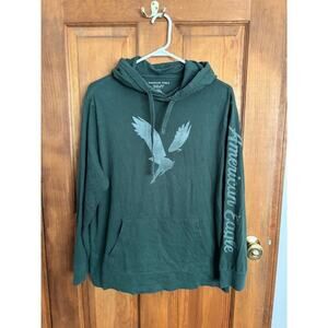 American Eagle Super Soft Standard Fit Long Sleeve Hunter Green Shirt